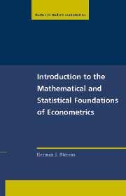 Introduction to the Mathematical and Statistical Foundations of Economics cover